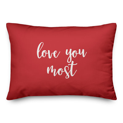 Coussin Love You Most