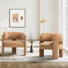 33" Wide Modern Velvet Upholstered 3-Legs Accent Chair