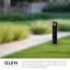 Borne d'éclairage en aluminium Glen Glen-97986195