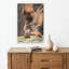 Golden Wings Winter Owl Abstract Contemporary Bird Owl Forest Landscape Wall Art Print 1 Piece Wrapped Canvas Wall Art-67884238