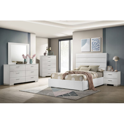 Ensemble de chambre à coucher simple 5 pièces Colberta