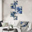 Stamford - Ensemble de 5 décorations murales florales