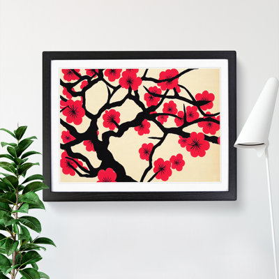 Eye Catching Cherry Blossom Tree Flowers 1 Piece Single Picture Frame Painting