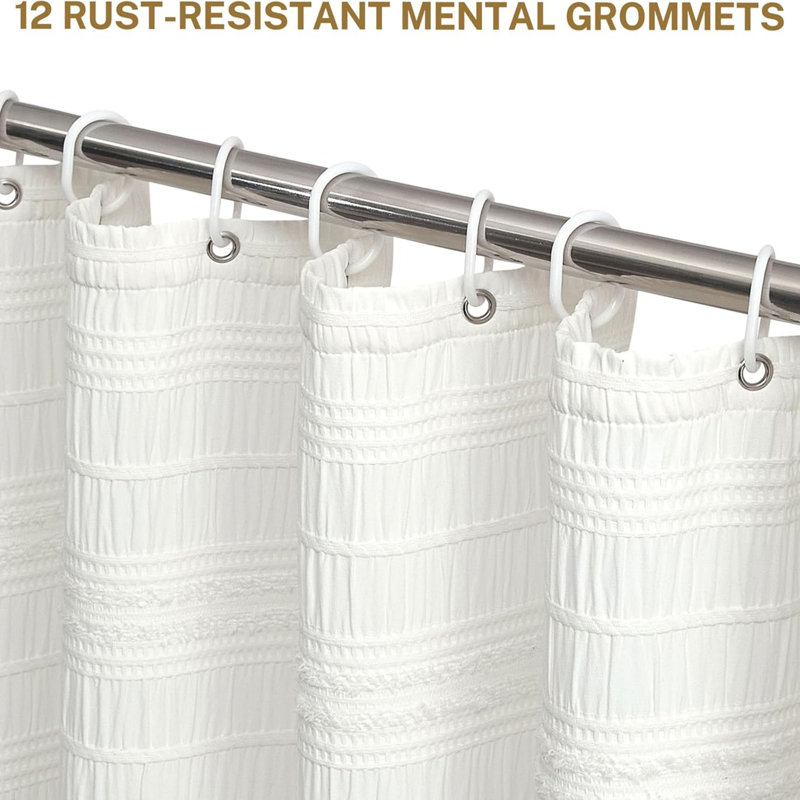 Rideau de douche Farmhouse Boho, H 96 po x l 72 po