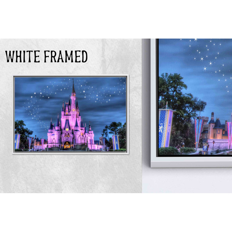 Reproduction d'art sur toile imprimée: Paysage étoilé du château de Disneyland, 27,6 po H x 39,4 po l
