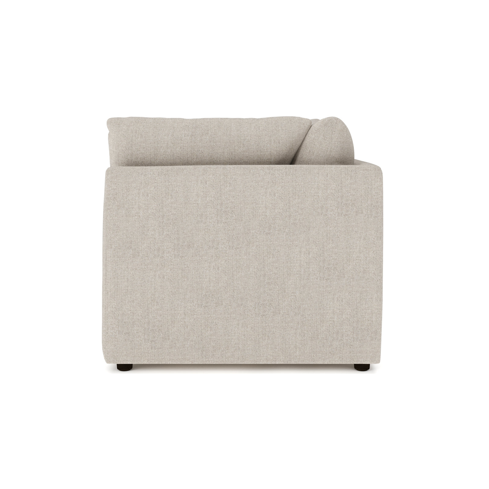 Kallie Upholstered Modular Right Arm Chair, Monique Twine Bouclé
