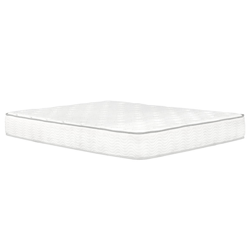 Grand lit blanc 9 po Matelas à ressorts ensachés, housse en tricot doux, soutien, soulagement des pointes, mousse à ressorts compressés pour la détente, Edge - Us,