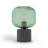 Concrete Table Lamp With Green Glass
