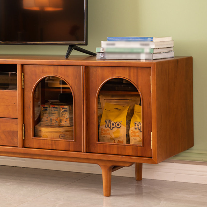 Meuble télé créatif de style rétro, Brun, 70.87"