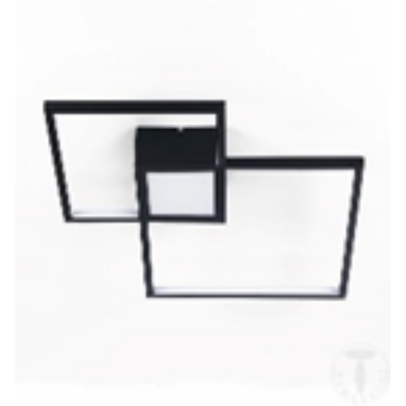 Lisinski 6-Light 48cm Semi Flush Mount, Black
