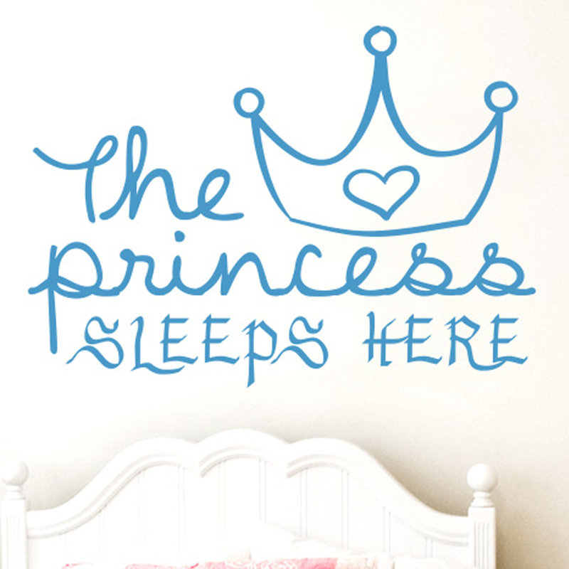 Abstract Wall Decal, Blue, Large