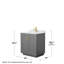 Miranda 30" Freestanding Single Bathroom Vanity with Marble Top-63918300-63918301