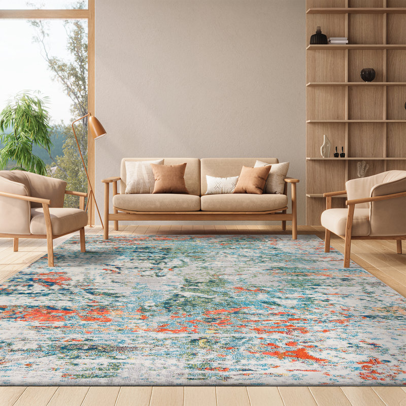 Madison Performance Abstract Rug, Rectangle 8' x 10'