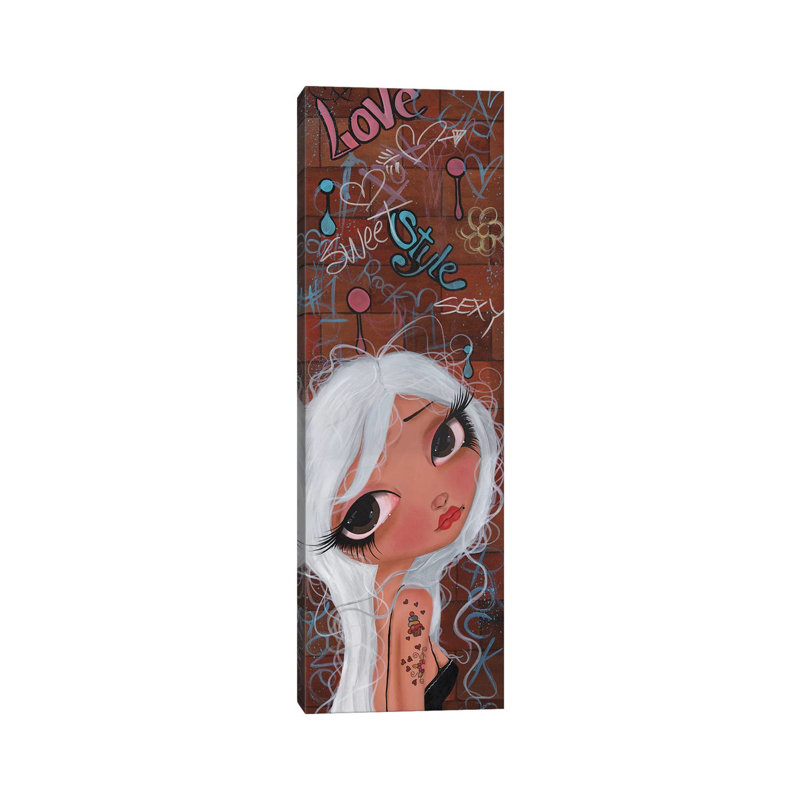 Candy Pin Up Girl by Dottie Gleason - Wrapped Canvas Panoramic Gallery-Wrapped Canvas Giclée