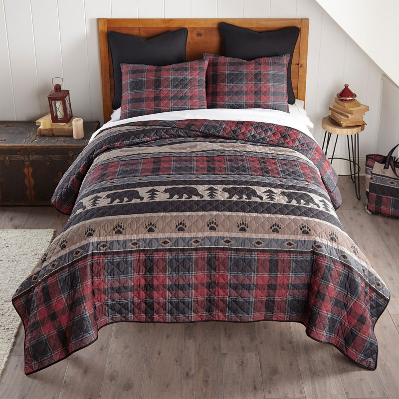 Your Lifestyle by Donna Sharp Canoe Trip 3PC King Lodge Quilt Set, King Quilt + 2 Shams