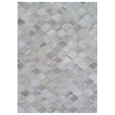 Natural Hide Cowhide Geometric Indoor Rug