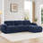 110.9" Upholstered L-Shaped Boneless Sectional With Ottoman-1817936657