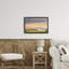Cadre flottant vintage grange blanche au lever du soleil, design par Annie Bailey Art-323308906-323308908