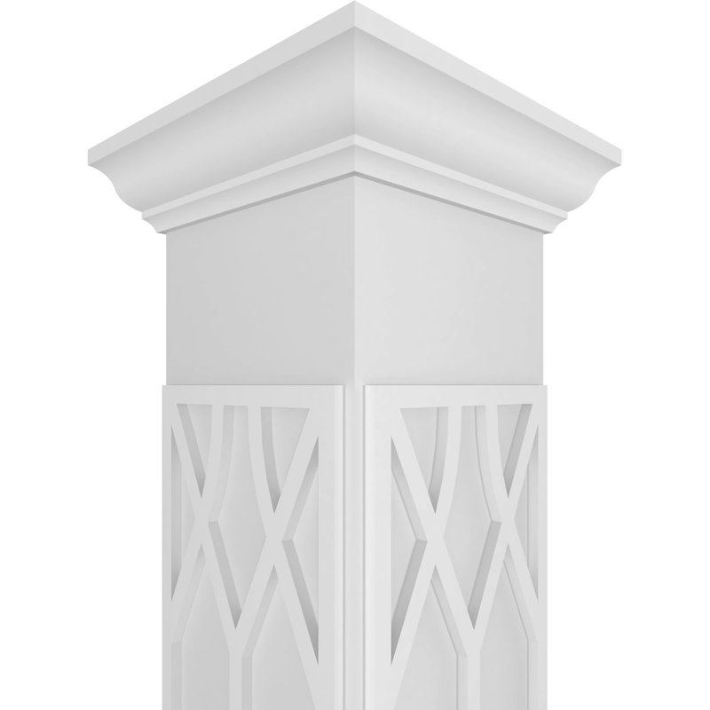 Colonne carrée Custerman Classic, H 120 po x l 7,625 po x P 7,625 po