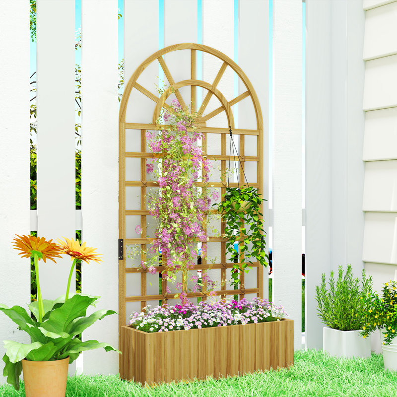 180cm H x 90cm W Wood Raised Garden Bed
