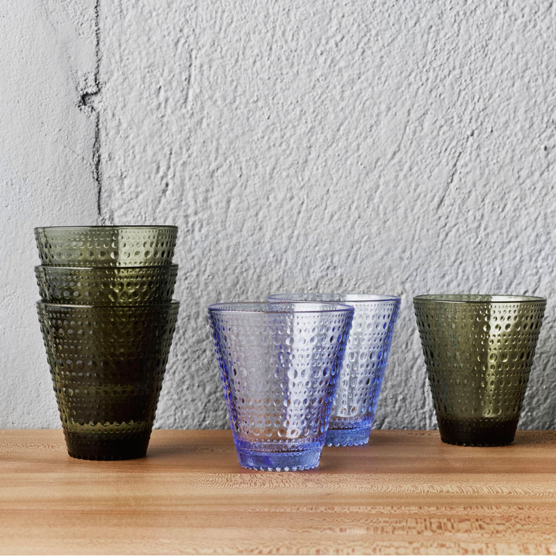 Kastehelmi Drinking Glass, Aqua