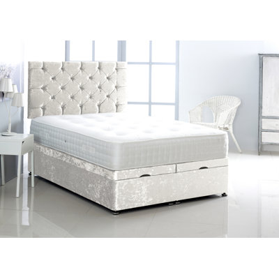 Daniella Upholstered Ottoman Storage Bed with Mattress