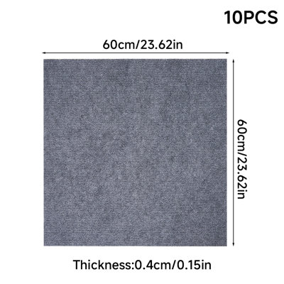 10pcs Polyester Carpet Tiles