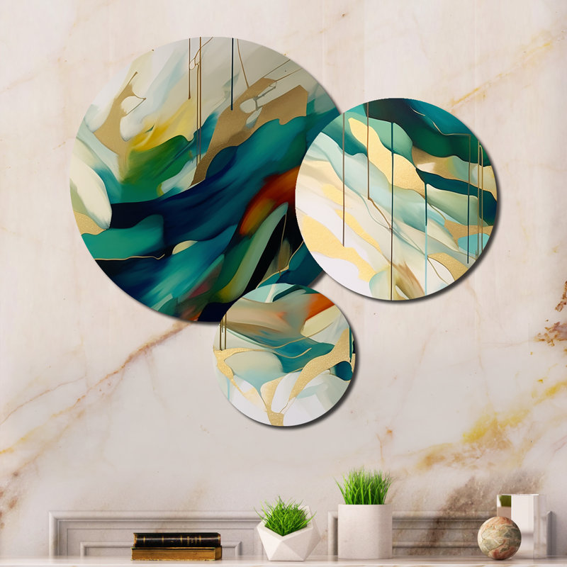 Abstract Wall Decor on Metal