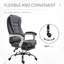 Fauteuil de direction avec repose-pieds, fauteuil d'ordinateur en tissu de lin