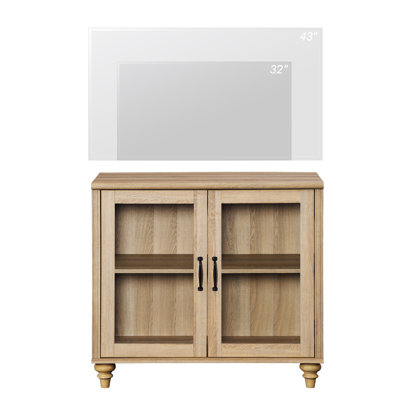 Scarlett Solid and Manufactured Wood TV Stand for TVs up to 43"