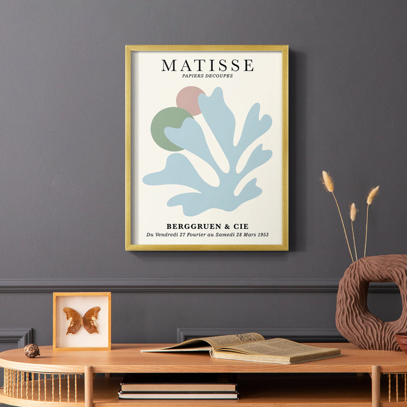 Matisse CLxxxiii, reproduction encadrée - bois massif, H 28 po x l 22 po
