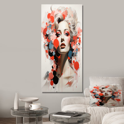 Fusion Capturing Womans Essence Portrait - Fashion Woman Canvas Art