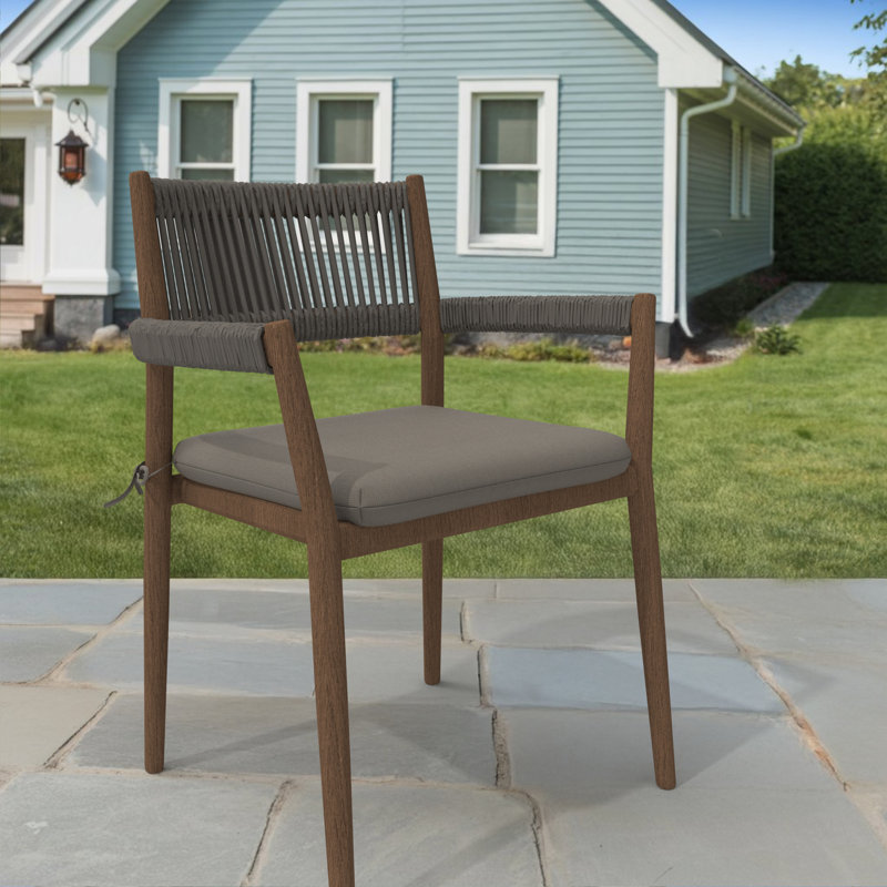 Sunbrella Square Dining Chair Cushions, 3" Foam Replacement Cushion, 2, Spectrum Graphite