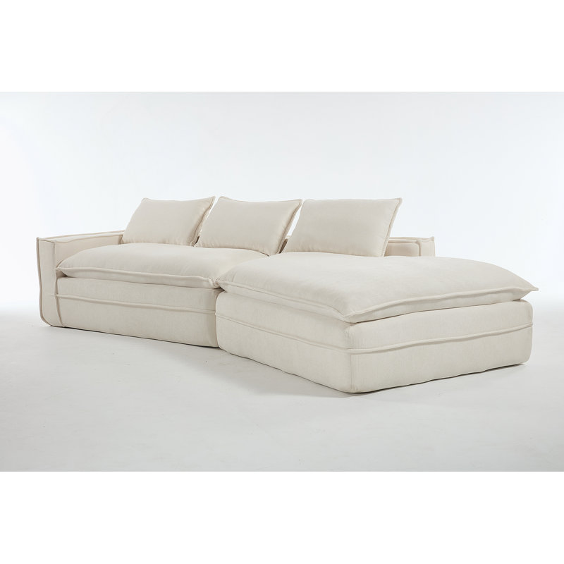 Canapé modulaire Modern, Tissu blanc