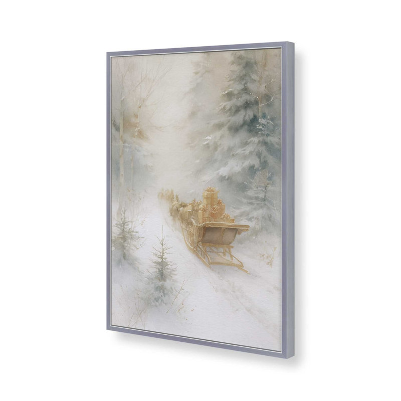Cadeaux de l'hiver, reproduction d'art, 24 po x 36 po, Chrome poli