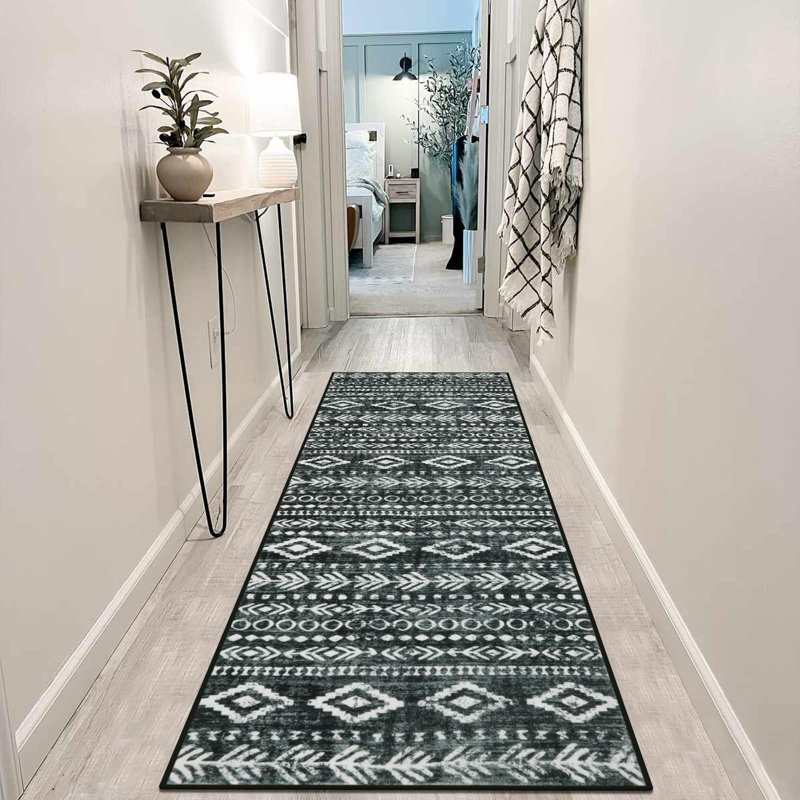 Tapis tribal marocain Watte, Tapis de couloir 2 pi x 6 pi