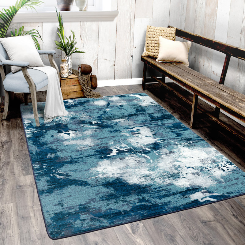 Abstract Indoor Rug, Rectangle 4' x 5'