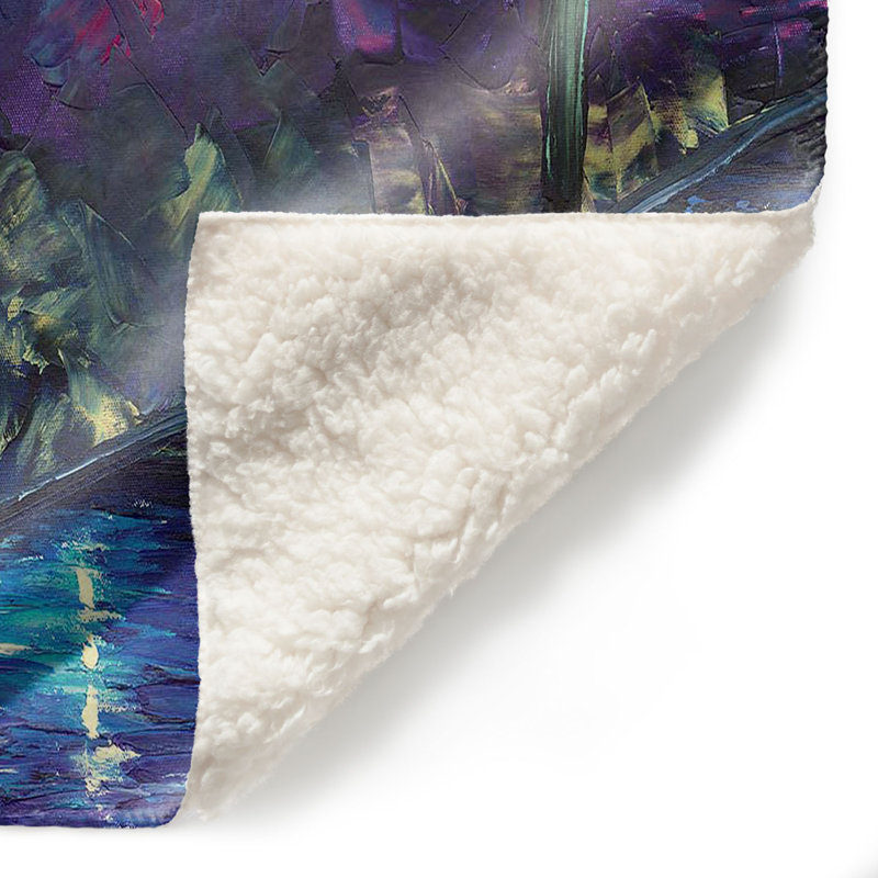 Couverture sherpa doux twilight of love, l 68 po x L 80 po