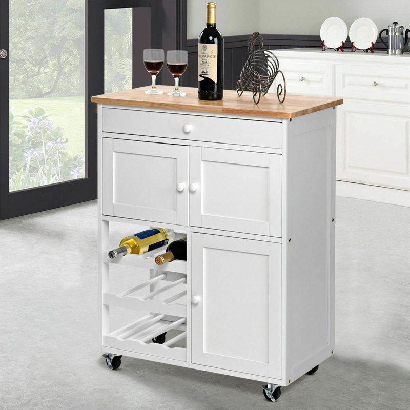 Chariot de cuisine Aurelio, Blanc