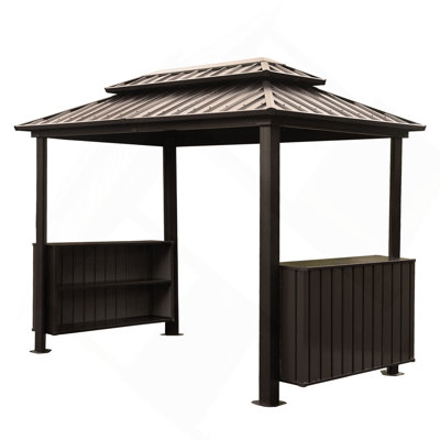 Pavillon de jardin à toit rigide 6X10ft