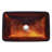 ANZZI 14.6'' Celestial Bronze Glass Rectangular Bathroom Sink
