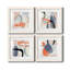 «Floating on Silk I», ensemble de 4 impressions sur toile encadrées-769523366-769523363