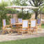 6 - Person Solid Wood Patio Dining Set Rectangular Table