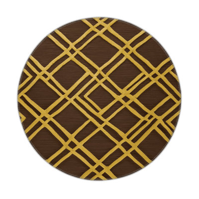 Tapis brun intérieur et extérieur Trellis