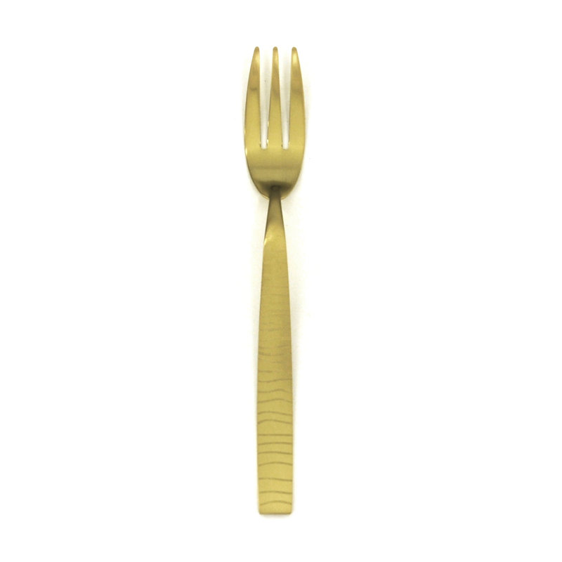 Tigre Cake Fork - 48 Pieces, Ice Gold