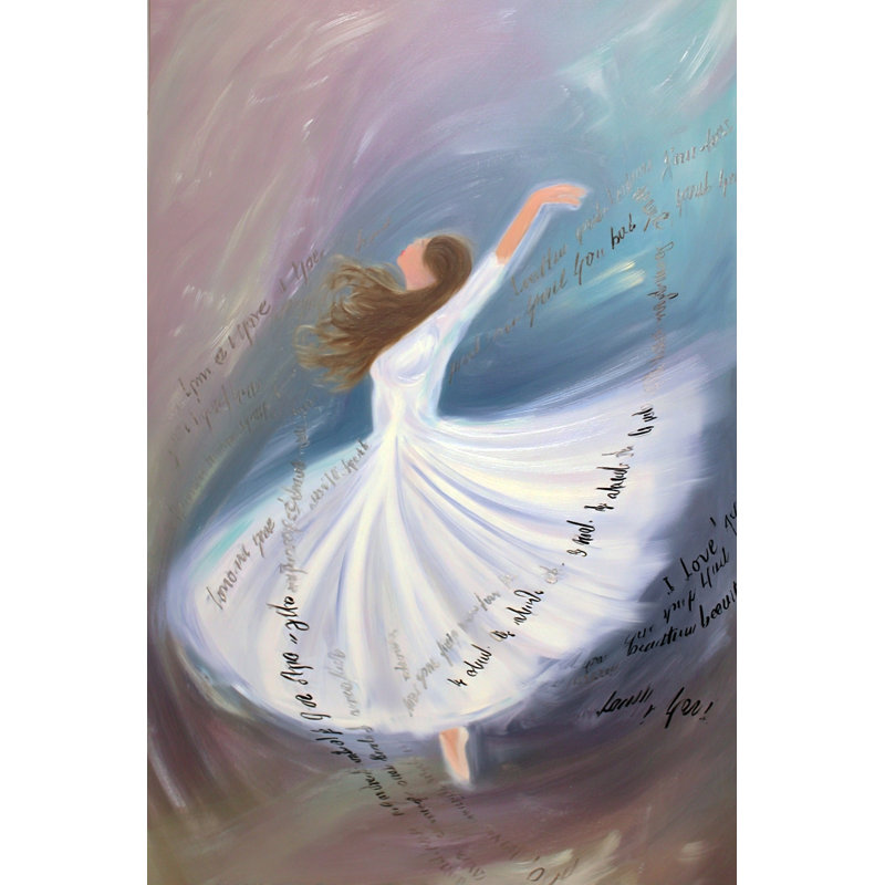 Art mural sur toile flottante Melody, L 12 po x H 16 po x P 1 po