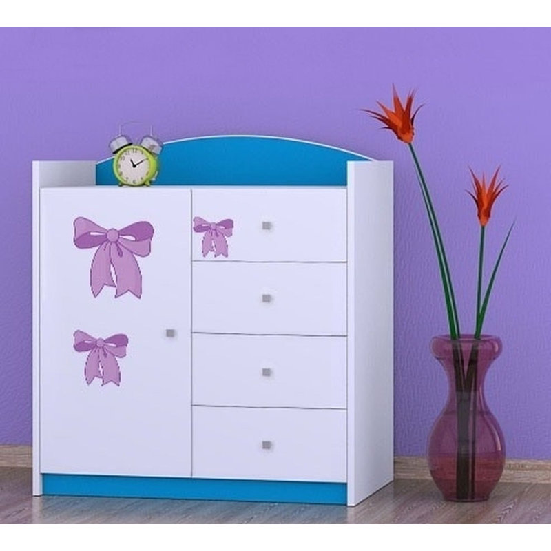 Neuman Kids 4 - Drawer Combo Dresser, Blue