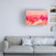 Adaia, vague rose sur toile-792917487