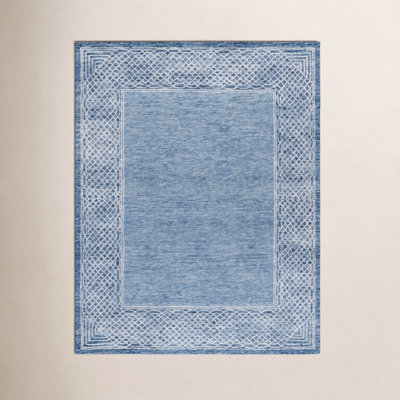 Hand-Tufted Geometric Wool Rug