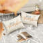 Housses de coussins d'automne, coussins décoratifs de citrouilles décoratives d'automne, housse de coussin lombaire d'extérieur de l'Action de grâce Farmhosue, décor d'automne pour canapé-lit blanc